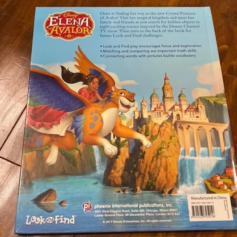 Disney Elena of Avalor Look & Find Book + Elena Luisa Figures Lot